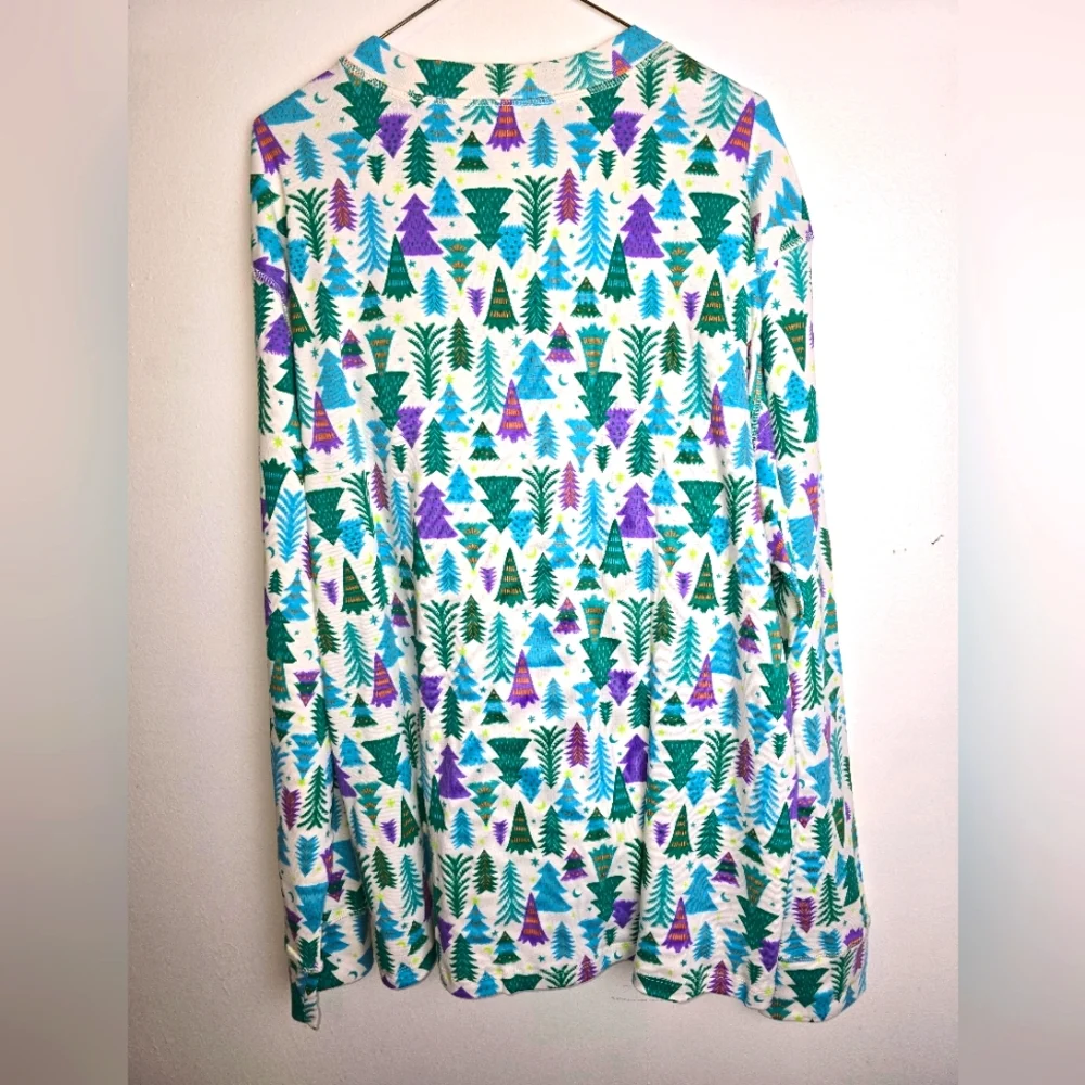 Christmas Tree Print Pajamas Adults New XXL Unisex - Picture 6 of 15